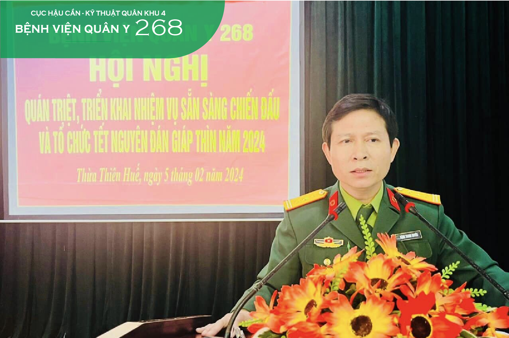 BỆNH VIỆN QUÂN Y 268 QUÁN TRIỆT, TRIỂN KHAI NHIỆM VỤ TẾT NGUYÊN ĐÁN GIÁP THÌN NĂM 2024