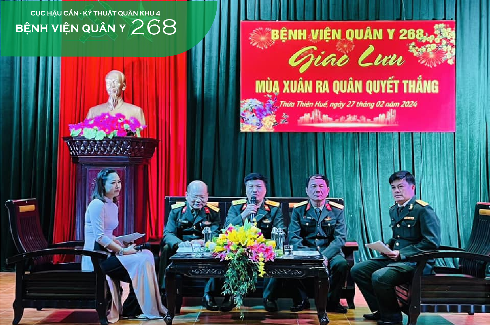 BỆNH VIỆN QUÂN Y 268 TỌA ĐÀM GIAO LƯU RA QUÂN HUẤN LUYỆN NĂM 2024