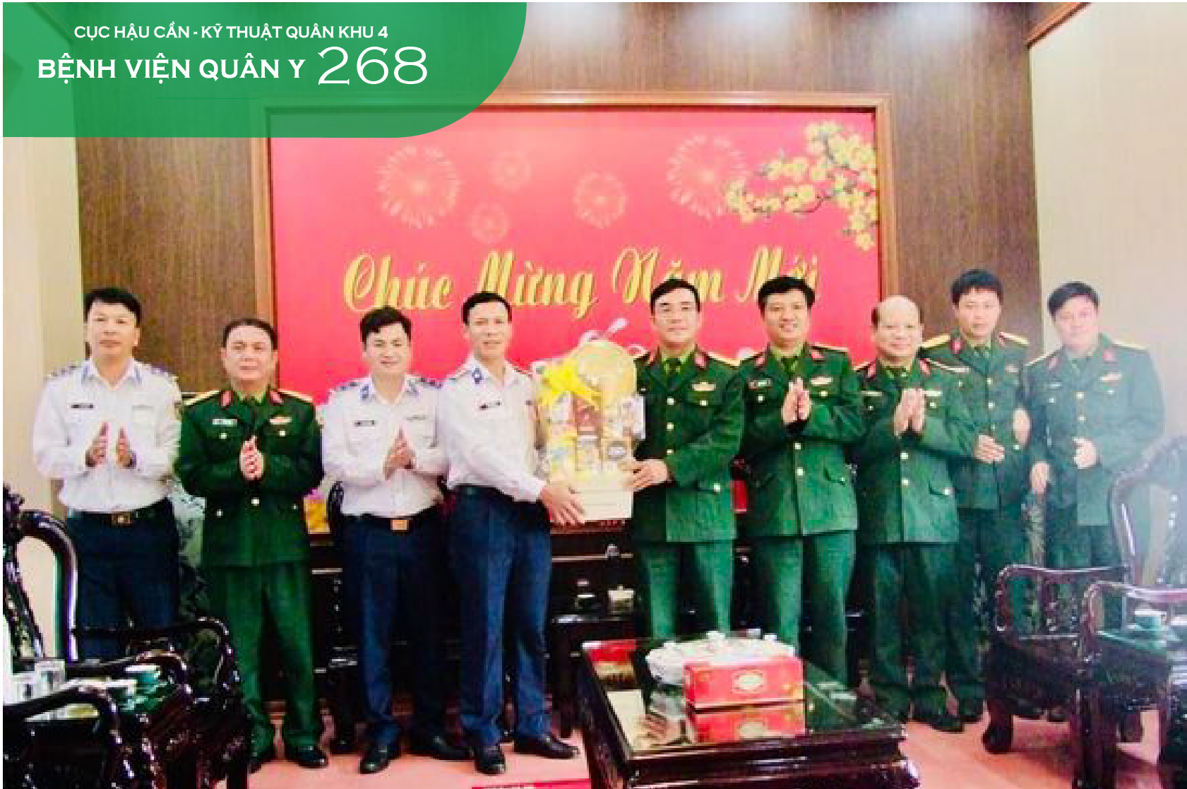 BỘ TƯ LỆNH VÙNG CẢNH SÁT BIỂN 2 CHÚC TẾT BỆNH VIỆN QUÂN Y 268