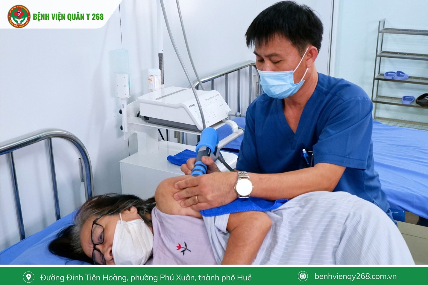 BỆNH VIỆN QUÂN Y 268 ĐẨY MẠNH ỨNG DỤNG THIẾT BỊ PHỤC HỒI CHỨC NĂNG HIỆN ĐẠI TRONG ĐIỀU TRỊ Y HỌC CỔ TRUYỀN