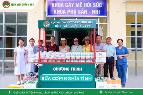 BỮA CƠM NGHĨA TÌNH – LAN TỎA YÊU THƯƠNG TẠI BỆNH VIỆN QUÂN Y 268