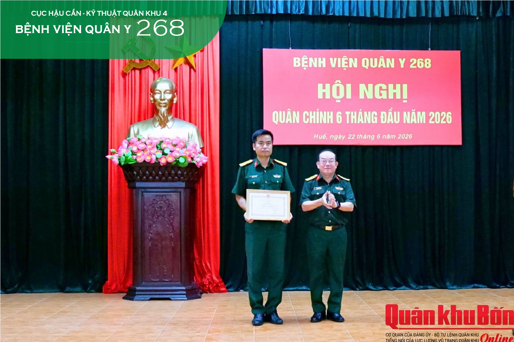 BỆNH VIỆN QUÂN Y 268 HOÀN THÀNH XUẤT SẮC NHIỆM VỤ 6 THÁNG ĐẦU NĂM 2026
